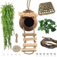 thumbnail image 1 of Accesorios para Terrarios MUYG Escondite de Coco para Gecko Crestado con Escalera, 1 of 8