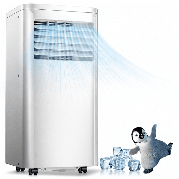 Havato Portable Air Conditioners 8,000 Btu, Quiet Portable Cooling AC Up to 350 Sq.Ft. , 3-1 AC Unit with Remote 24H Timer ,White