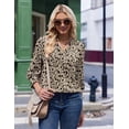 thumbnail image 6 of Zeagoo 3/4 Length Sleeve Floral Shirts for Women Boho Tops V Neck Blouses Fashion Casual Tunic Loose Fit Tee Tops, 6 of 6