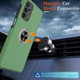 thumbnail image 3 of Galaxy A23 5G Case, Samsung Galaxy A23 5G Case with HD Screen Protector, Shockproof Samsung A23 Case with 360° Magnetic Ring Holder Kickstand Phone Case for Samsung A23 5G Green, 3 of 14