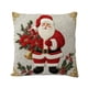 thumbnail image 2 of Funda de Almohada Navideña Roja de 45 X 45 Cm, Decoración Navideña de Muñeco de Nieve, Funda de Cojín de Lino con Bordado de Imitación., 2 of 6