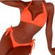 thumbnail image 2 of Traje de baño de 2 piezas para mujer, trajes de baño para mujer, bikini de moda para mujer, conjunto de traje de baño con relleno y efecto push-up., 2 of 6