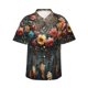 thumbnail image 1 of Fotbe Floral Dreamcatcher Elegance Camisa Hawaiana para Hombre Unisex – Camisa Casual de Verano con Botones de Manga Corta de Algodón y Lino,Small, 1 of 7