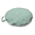 thumbnail image 1 of Floral Round Floor Cushion with Handle, Spring Season Themed Vintage Pattern with Flower Petals Blossom, Decorative Pillow for Living Room & Dorms, 18" Round, Almond Green and Taupe Grey, by Ambesonne, 1 of 4