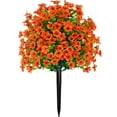 thumbnail image 2 of 1Pack Multi Color Artificial Morning Glory Yard Stakes 23.6Inch High Quality Plastic Realistic Faux Flower Ground Spike Waterproof Outdoor Garden Park Patio Ornament, 2 of 5