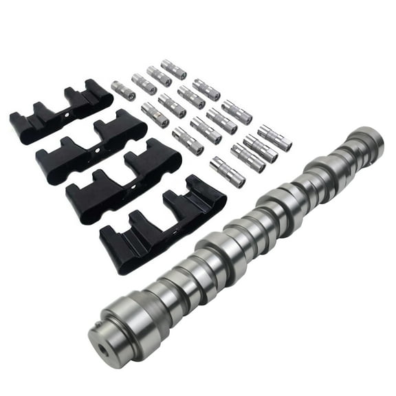 Camshaft 16*Lifters 4*Guides Set for Ford Powerstroke F-250 F-350 F-450 6.0L 6.4L 8C3Z6250A, 4C3Z6250AA, 3C3Z6500AA, 8C3Z6C329B