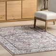 thumbnail image 6 of nuLOOM Joslyn Traditional Floral Machine Washable Area Rug, 6' 7" x 9', Blush, 6 of 9