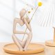 thumbnail image 1 of Innolites Boho Decor Thinker Estatua Arte Abstracto Escultura Arenisca Resina Figuras Coleccionables Para El Hogar Sala Oficina Estante Decoración (Arena Derecha), 1 of 5