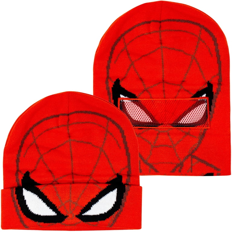 Marvel Spider-Man Kids Roll-Down Transformable Beanie Hat