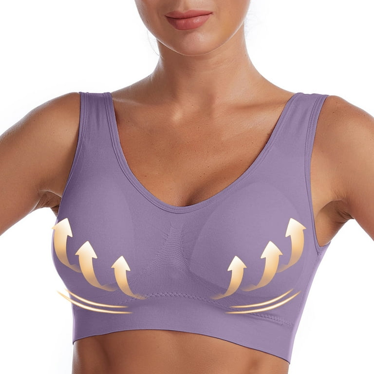 Sports Bras for Women Seamless Wire Free Comfort Bra Plus Size