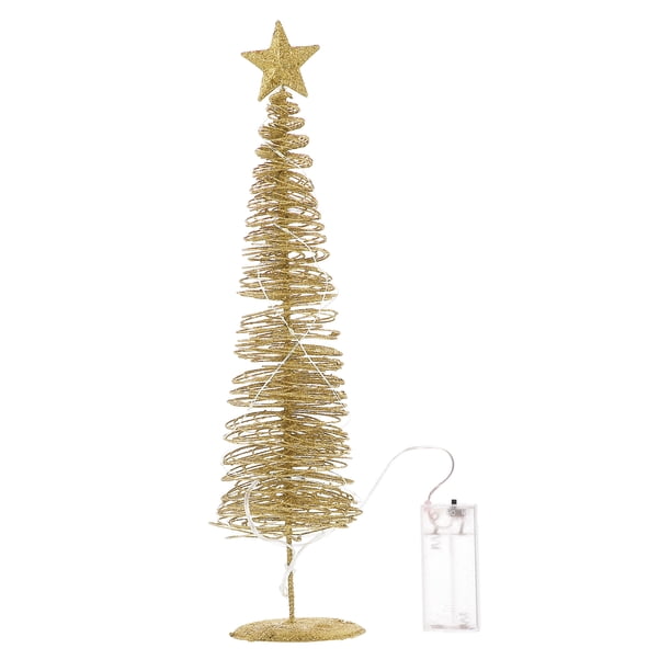 1 UNID Luminoso Árbol de Navidad Ornamento Creativo Árbol de Navidad Adorno de escritorio