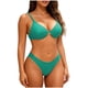 thumbnail image 2 of Trajes de baño Amzcrzy Tankini para mujer, trajes de baño, traje de baño, bikini de mujer de color sólido con tirantes, traje de baño de dos piezas, traje de baño dividido, verde menta, M, 2 of 3