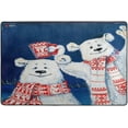 thumbnail image 4 of Dreamtimes Winter Polar Bear Non-Slip Area Rug 72"x48", Merry Christmas Soft Non Slip Washable Floor Mats for Indoor Front Porch,Living Room, Bedroom,Kitchen, 4 of 7