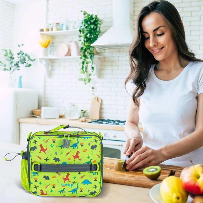Bentgo Kids Lunch Bag (Dino) - Durable, Double-Insulated Lunch Bag