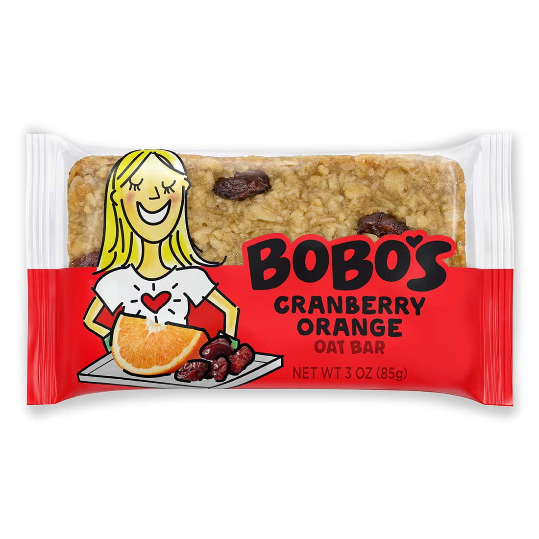 Bobo's Oat Bars (Cranberry Orange, 12 Pack of 3 oz Bars) Gluten Free