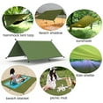 thumbnail image 2 of Muyoka Hamaca Lluvia Mosca Carpa Lona, Sombrilla portátil Impermeable Groundsheet A prueba de viento Camping para la nieve Camping Viajes al aire libre Playa Muyoka Hogar, 2 of 7