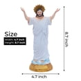 thumbnail image 4 of Jesus Resurrection Statue in White, Christian Decor, Catholic Figurine, Religious Statue, Christ Figurine For Altar, Prayer Room, Bedroom, Living Room, Office, Church, 4 of 5