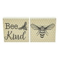 thumbnail image 3 of VHC Brands Buzzy Bees Bee Kind MDF Block Sign Set of 2 5x5, Spring Decor, Home Decorations for Wall or Door, Spring and Easter Hanging Decoration, 3 of 4