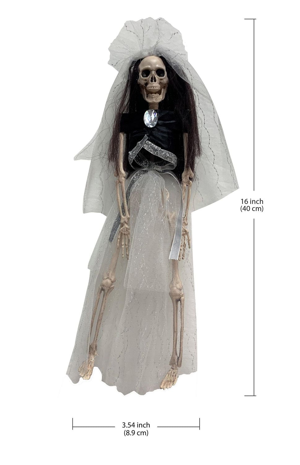 WAY TO CELEBRATE MARIÉE SQUELETTE 16" - BIJOUX