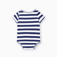 thumbnail image 3 of PatPat Baby Boy/Girl Clothes Stars/Striped Short-sleeve Bodysuit Blue 0-3 Months, 3 of 6