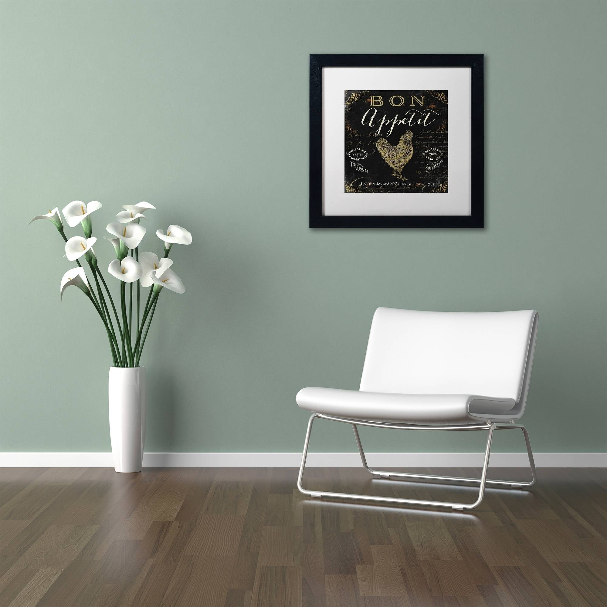 Trademark Fine Art "La Cuisine V" Canvas Art by Color Bakery White Matte, Black Frame