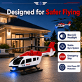 thumbnail image 5 of JoyStone Rescue Helicopter Toy for Kids, 2.4GHz Remote Control Helicopter with 2 Speed Modes, 30+ Min Flight Time, LED Lights & Altitude Hold, RC Toys for Boys Girls Beginner, 5 of 9
