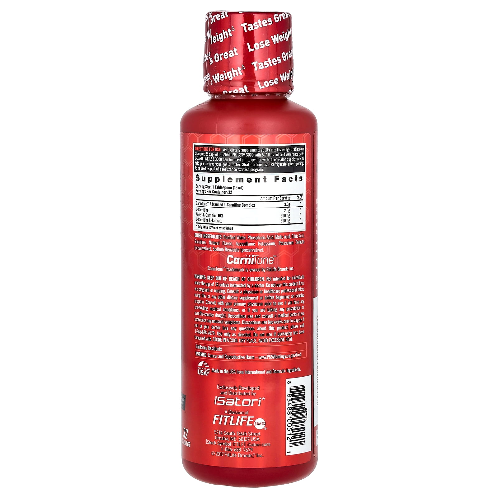 iSatori L-Carnitine LS3 3000