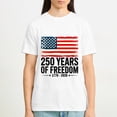thumbnail image 5 of 250 Anniversary USA Shirt Men 4th of July Shirts 1776-2026 250th Birthday T-Shirt Patriotic Shirts Tops, OdeJous T-Shirt White, S, 5 of 5