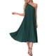 thumbnail image 2 of Vestido plisado con cordón INSPIRE CHIC para mujeres, vestido de cóctel de un solo hombro sin mangas, 2 of 6