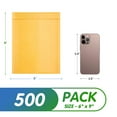 thumbnail image 2 of Yellow Kraft Bubble Mailers, Padded Self Seal Envelopes, 500 Count, 6 x 9 in, 2 of 8