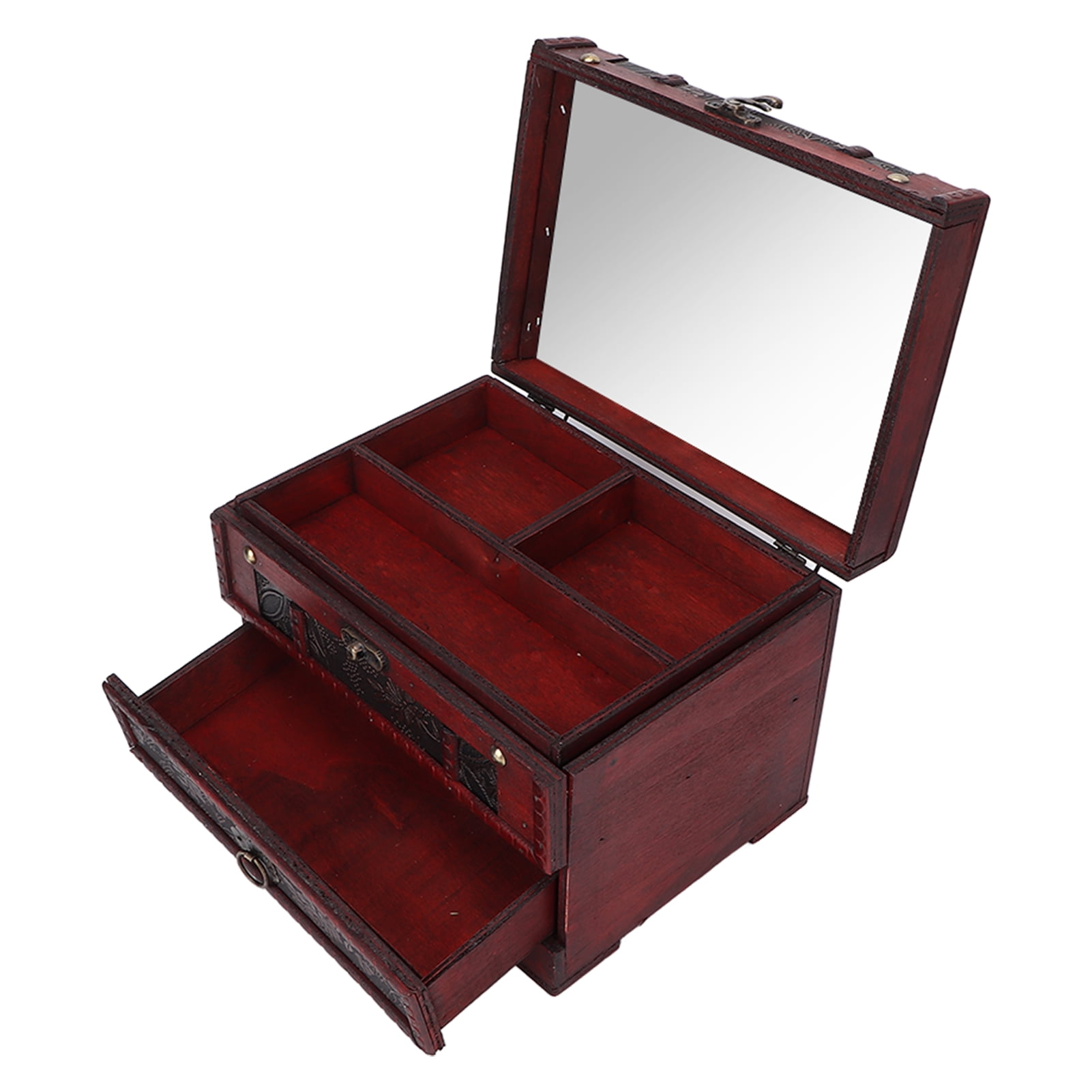 Jewelry Box, Lightweight Vintage Jewelry Box Grape Pattern