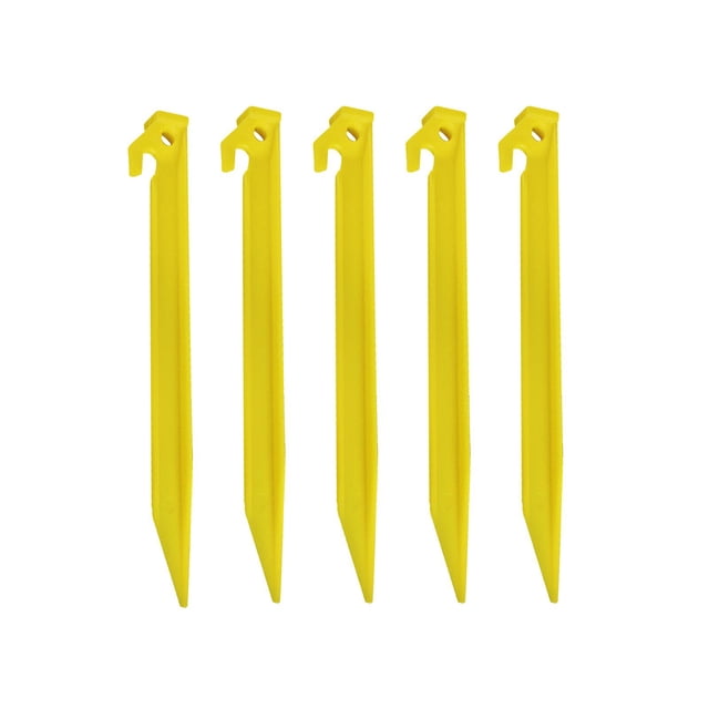 5x estacas para tienda de campaña, estacas para jardín, clavijas portátiles para acampar, clavijas para tienda de campaña de alta resistencia, clavos 30 centimetros Sunnimix estacas ligeras para tiendas de campaña