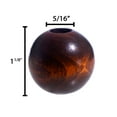 thumbnail image 2 of Craft County 1 1/8 Inch Round Dark Wooden Beads from Natural Wood for DIY Necklaces, Bracelets, & More, 2 of 5