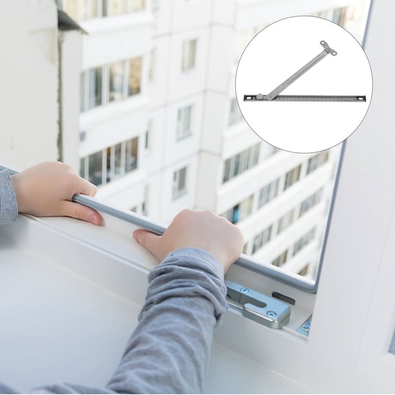 KONTONTY Casement Window Security Hinge Window Concealed Hinge Widow Hinge Replacement Casement Window Limiter Rod Home Window Security Bar