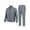Dark Gray, variant on Little Donkey Andy Men's 2 Piece Full Zip Tracksuit Set, 4 Way Stretch Breathable Athletic Outfit with Reflective Details & Zipper Pockets, for Gym Running Outdoor, Black 2XL