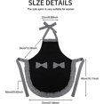 thumbnail image 2 of 2 PCS Woman Apron, Black Aprons for Women with 2 Pockets, Waterproof Kitchen Aprons, Chef Apron for Cooking, Gardening, Premium Aprons as Gifts for Mo, 2 of 5