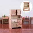 thumbnail image 3 of Modèle de Mini Armoire de Maison Armoire Miniature en Bois Modèle de Mobilier de Maison de Poupée 1:12, 3 of 5