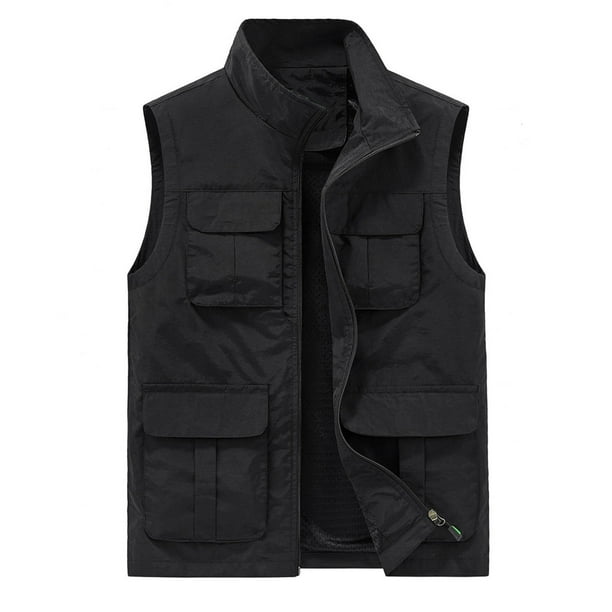 Fishing Vest for Men, Mens Summer Outdoor Quick-dry Work Safari
