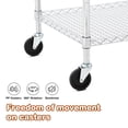 thumbnail image 2 of Ourlova Heavy Duty Commercial Grade Utility Cart 3 Tire with Low Handle Bar Steel Service Cart with Wheels, 2 of 6