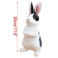 thumbnail image 3 of Darzheoy Rabbit Plush Toy, Simulation Rabbit Doll Standing Long Ear Bunny Plush Doll Stuffed Animal Toy Kids Present for Babies Bed Nursery Room Decor, 12", 3 of 3