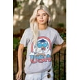 thumbnail image 3 of Tootsie Mr Owl American Patriot USA Unisex Plus Size Graphic Tee Brisco Brands 3X, 3 of 5
