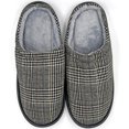 thumbnail image 5 of SLM Men's Indoor Slipper Cozy Warm Faux Fur Lined Slip On Mule Houndstooth Knitted Soft Shoes, 5 of 5