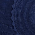thumbnail image 5 of TreeWool, Cotton Bath Rugs with Crochet Border, Reversible Oval (17" x 24", Navy Blue, 2-Pack), 5 of 7