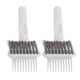 thumbnail image 4 of 2 cepillos limpiadores de peines para el cabello, mango ergonómico, cepillo para el cabello, peine con garra para eliminar el polvo, 4 of 10