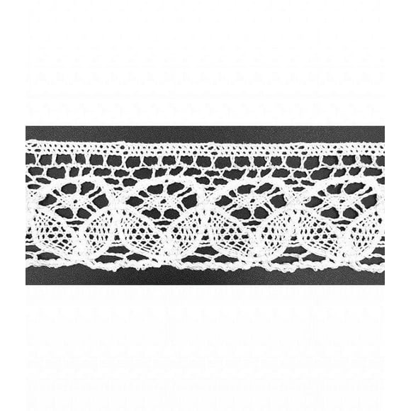 Trimplace White 1-1/2 Vintage Cluny Lace