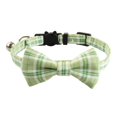 thumbnail image 2 of Guiexla Plaid Check Cat Collar with Bells Bow Tie Breakaway Pet Necklect Comfortable Stylish Design Pet Neck Collar for Boy Girl Cats Small Dogs, 2 of 8
