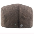thumbnail image 5 of SikaFu Men Women Berets Cotton Linen Beret Hat Adjustable Retro Ivy Newsboy Flat Cap Spring Summer Male Female Vintage Beret Cap, 5 of 6