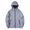 Gray, variant on TOMVIGX Unisex Full Reflective Hooded Jacket Waterproof Zip Pockets Double Layer Night Windbreaker Outdoor Cycling Casual Coat for Men Women Students