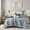 Blue#1, variant on Queen Size Bed In A Bag, 3PCS Full/Queen Waffle Washed Duvet Set, Green Cotton Bedding Set,Cotton Bed Sheet Set, Household Supplies & Décor Bedding Bedding Sets