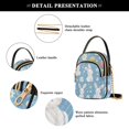 thumbnail image 4 of FORMRS Crossbody Bag for Women Quilted Travel Shoulder Cell Phone Purse with Chain Strap Handbag, Cartoon Easter Bunnies, 4 of 7